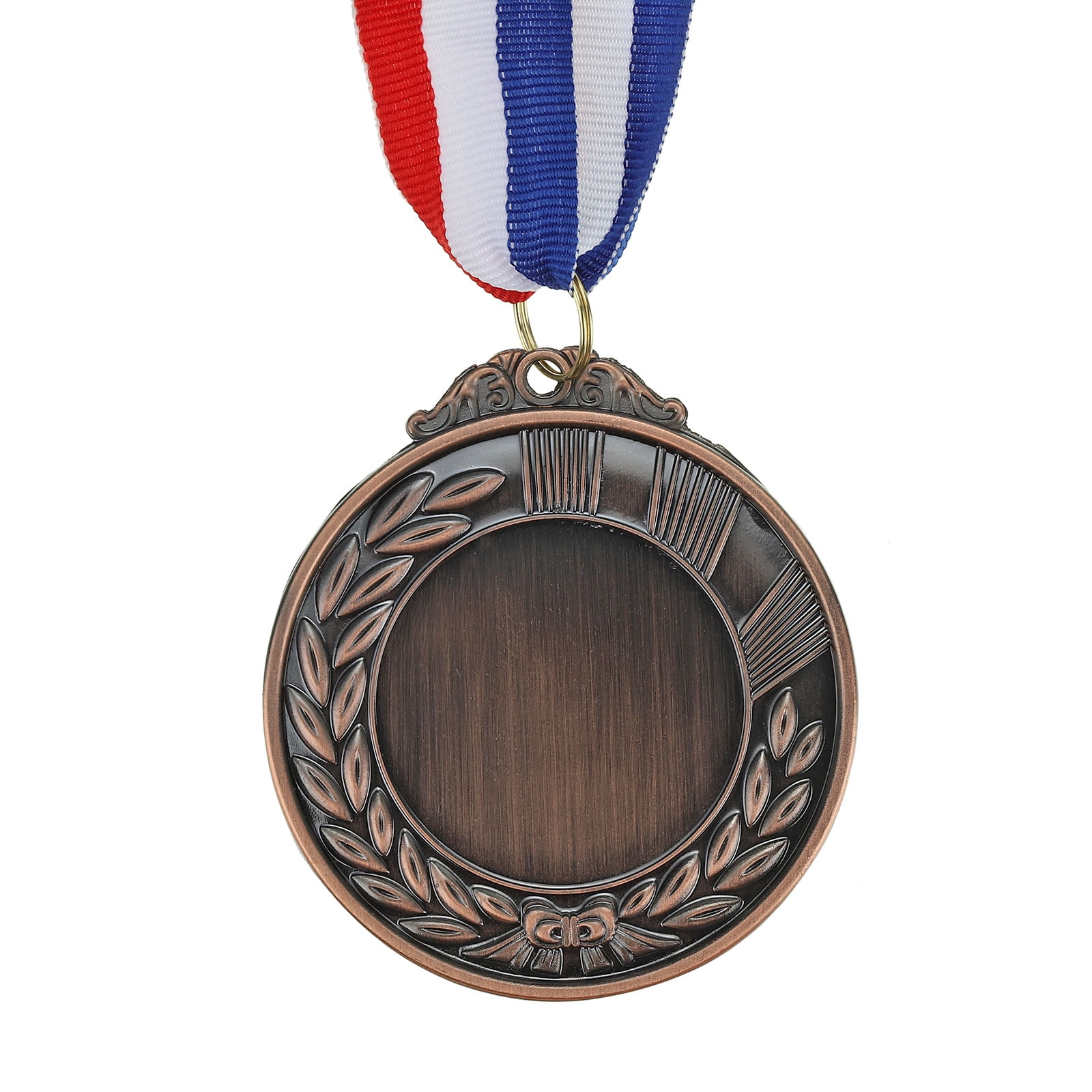 Uxcell Blank Award Medals, 10 Pack Bronze Award Medal with Neck Ribbon, Make Your Medals Kit