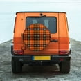 thumbnail image 6 of Yiaed Halloween Tartan Plaid Print Print Tire Wheel Cover, tire covers for trailers,rv wheel covers,rv tire covers, camper tire covers,tire covers for cars-15 inch, 6 of 6