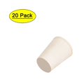 thumbnail image 1 of Unique Bargains White Tapered Shaped Solid Rubber Stopper for Lab Tube Stopper Size 00  20Pcs, 1 of 3
