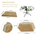 thumbnail image 3 of Collar de árbol de Navidad dorado champán con lentejuelas brillantes, collares de árbol de Navidad para árboles artificiales, falda de árbol de Navidad de 33.5 pulgadas, cubierta de base de soporte pa, 3 of 5