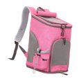 thumbnail image 4 of Mochila de malla para mascotas, bolsa de viaje para mascotas, cómoda y ventilada mochila para gatos, bolsa portátil para gatos pequeños al aire libre, Rosa, 4 of 8