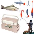 thumbnail image 2 of Caja Almacenamiento Pesca Contenedor Multifunción Es Herramientas Al Aire Libre, 2 of 9