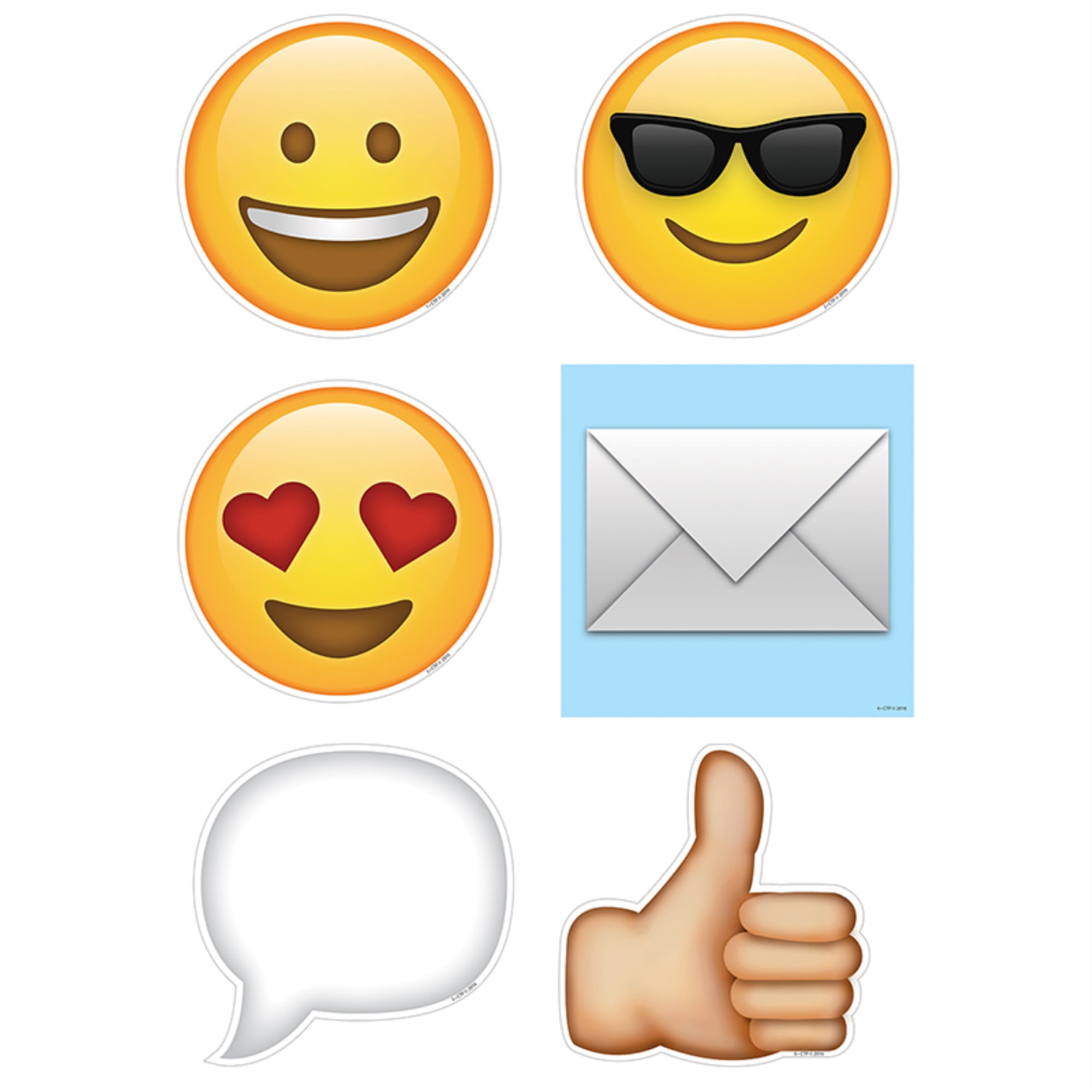 EMOJIS 6" DESIGNER CUTOUTS 606