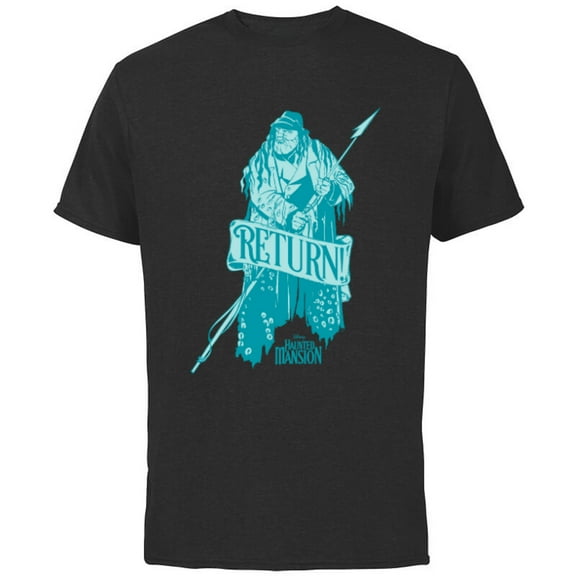 Disney Haunted Mansion Movie Mariner Captain Ghost Return - Short Sleeve Cotton T-Shirt for Adults - Customized-Black