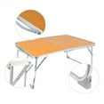 Outdoor Folding Tables with Carry Handle Portable Light Weight Picnics