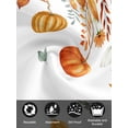 thumbnail image 7 of Fall Orange Green Pumpkins Cloth Napkins Set of 6 Reusable Dinner Napkins, Thanksgiving Maple Leaf Cocktail Napkin Washable Table Napkins for Wedding/Holiday Party/Baby Shower 20"x20", 7 of 7