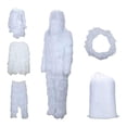 thumbnail image 1 of Conjunto de uniforme de Traje Ghillie shamjiam blanco disfraz Ligero con bolsa de almacenamiento pantalones sombrero, 1 of 8