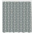 thumbnail image 2 of Ambesonne Damask Shower Curtain, Leaves and Buds, 69"Wx75"L, Cream Grey, 2 of 2