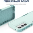 thumbnail image 6 of for Samsung Galaxy S23 FE Case: Dual Layer Protective Heavy Duty Cell Phone Cover Shockproof Rugged with Screen Protector - Military Protection Bumper Tough - Samsung Galaxy S23 FE 5G 2023, Green, 6 of 16