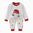 thumbnail image 4 of HFHAPW Toddler Pajamas Boys Girls Pyjamas 2pcs Long Sleeves Pjs Sets for Kids Fall Winter Sleepwears, 4 of 5