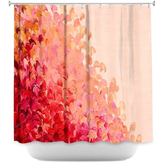 Shower Curtains - DiaNoche Designs - Creation in Color Coral Pink