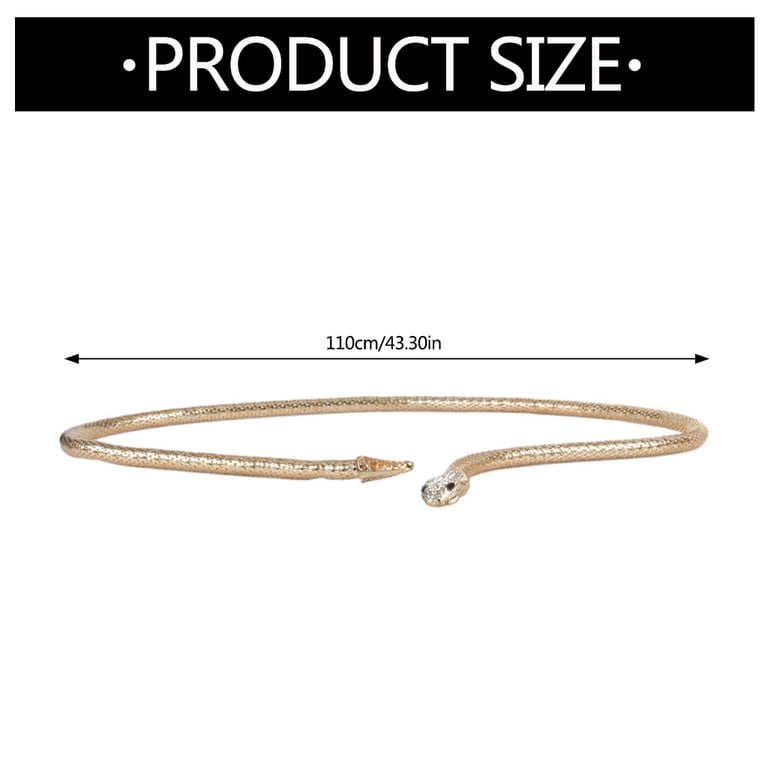 Metallic Snake Chain Belt Magnetic Clasp Punk Waist Chain  display picture 1