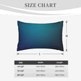 thumbnail image 4 of Naloa Blue and Teal Gradient Pillowcase, Cool Pillowcase, Lightweight, Breathable, Skin Friendly Pillowcase, Hidden Zipper (No pillow core)-16"x24", 4 of 6