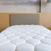 MERITLIFE Extra Thick Cooling Mattress Topper for Back Pain, 100% 400TC Waterproof Mattress Pad Cover - Down Alternative Pillow Top, Hotel Quality Hypoallergenic Queen Size, White