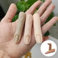 thumbnail image 4 of UDIYO 5D Simulation Finger Model Realistic Looking Ergonomic Design Reusable Super Soft Easy to Clean Practice Manicure Skills Silicone Nail Training Finger Model Nail Practice Fin, 4 of 7