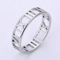 thumbnail image 1 of Anillo de acero de titanio europeo y americano, anillo de joyería de acero inoxidable hueco simple para mujer, anillo de pareja para hombres, 1 of 6