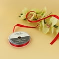 thumbnail image 2 of UNIQUE CREATIV Satin Ribbon 9 mm (0.35 in) × 5.5 m (⅜ in × 6 yd), Red, 5.49 m (18 ft), 2 of 4