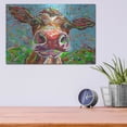 thumbnail image 4 of Luxe Metal Art 'Cow From Another Planet 1' by Carolee Vitaletti Metal Wall Art, 16" x 12", 4 of 9
