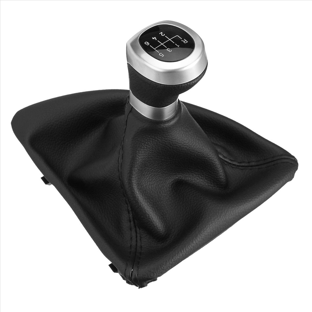 2X 6 Speed Manual Gear Shift Knob Shifter Lever Boot Cover for 1 Series E81 E87 E87Lci E88 E82