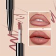 thumbnail image 5 of 1pc Double Ended Lipstick + Lip Liner, Smudge Proof Swivel Stick, Soft Matte Long Lasting Lipstick, 5 of 5