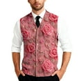 thumbnail image 2 of Valentine's Day Sweater Vest for Men V-Neck Sleeveless Button Up Cardigan Valentines Vest Sweater, 2 of 7