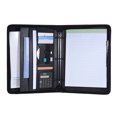 thumbnail image 1 of ammoon Multifunctional Professional Business Portfolio Padfolio Folder Document Case Organizer A4 PU Leather Zippered Closure Loose- Loop with Calculator Business Card Holder Memo Note Pad, 1 of 7
