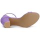 thumbnail image 5 of Sandalias De Tacón Alto Para Mujer Zapatilla Con Punta Abierta Correa De Tobillo Púrpura 43, 5 of 5