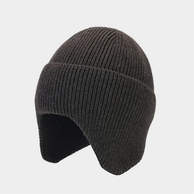 Men's and Women's Solid Color Autumn and Winter Outdoor Knitted Hats Core Yarn Dome Hats