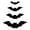 C, variant on Chmadoxn Halloween Decorations, Halloween bats Sticker Wall Decor, 16 Pcs bats Halloween Decoration Stickers for Home Decor Multi-Size Waterproof Black Spooky bats, Halloween Party Supplies