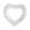 White, variant on Sparkling Heart Sequin Inflatable Swim Ring, 27.5 Inch Romantic Heart Shaped Pool Float for Summer Beach Fun, Durable Glittering Water Lounge Floating Tube Pink