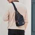 thumbnail image 4 of Xihbxyly Bolso Bandolera de Moda, de Piel Suave, con Correas Ajustables y Múltiples Bolsillos para Un Almacenamiento Organizado. Ideal para Viajes o Trabajo. Unisex. Tamaño: 30 X 17 X 6 Cm., 4 of 6