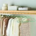 thumbnail image 2 of Better Homes & Gardens Rubber Hangers, Non-Slip Clothing Hangers, 30 Value Pack, Green River, Rubberized, 2 of 6