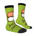 thumbnail image 4 of Yiaed Fresh Sushi Print Great elasticity Crew Socks Sports socks for Men and Women, 4 of 5
