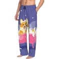 thumbnail image 6 of Naloa Dog Washes in a Pink Bath Pajama Pants Men, PJ Bottoms, Sleep & Lounge Pants-Small, 6 of 6