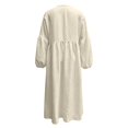 thumbnail image 7 of Sheghy Summer Dresses for Women 2026 Autumn Winter Deep V Neck Flowy Relaxed Fit Boho Midi Dress Beige XXL, 7 of 7