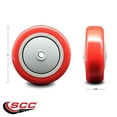 thumbnail image 2 of SCC - 4" Red Poly on Polyolefin Wheel Only - 3/8" Bore - 350 lbs Capacity, 2 of 2