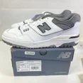 thumbnail image 1 of New Balance 550 BB550WTG Sneaker Mens White Gray Leather Size 13 D Medium Width, 1 of 6