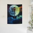 thumbnail image 2 of ZFLMY Dragonfly Full Moon Tapestry Home Decor 100% Polyester Wall Hanging 30*40in, 2 of 5