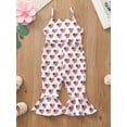 thumbnail image 2 of Franhais Baby Girls Romper, Sleeveless Star Striped Print Independent Day Casual Party Street Spring Summer Long Jumpsuit, 2 of 8