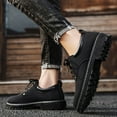 thumbnail image 4 of FLTHDD Men‘s Solid Colour Low Top Boots  Comfy Non Slip Lace Up Durable Business Style Formal Shoes For Men‘s Outdoor Activities Gift, 4 of 6