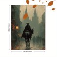 thumbnail image 3 of Misty Headless Horseman Halloween Canvas Print, Gothic Legend Eerie Autumn Seasonal Home Bedroom Wall Decor Art, 3 of 8
