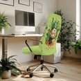 thumbnail image 3 of Renewold Office Chair Cover Stretch Desk Chair Cover with Elastic Bottom Removable Office Computer Chair Protector for St Patricks Day Home Decoration, Leprechaun Hat Bunny Clover, S, 3 of 7