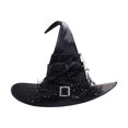 thumbnail image 4 of BRICH Witch Hat Novelty for Adult Women Decoration Accessory Witch Hat Black One Size, 4 of 4