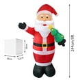 Sulgyt 8 Feet Giant Christmas Inflatable Decorations Outdoor Santa