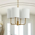 thumbnail image 5 of SAFAVIEH Elias 15.5 in. Dia. Modern Glam Chandelier, Brass Gold, 5 of 5