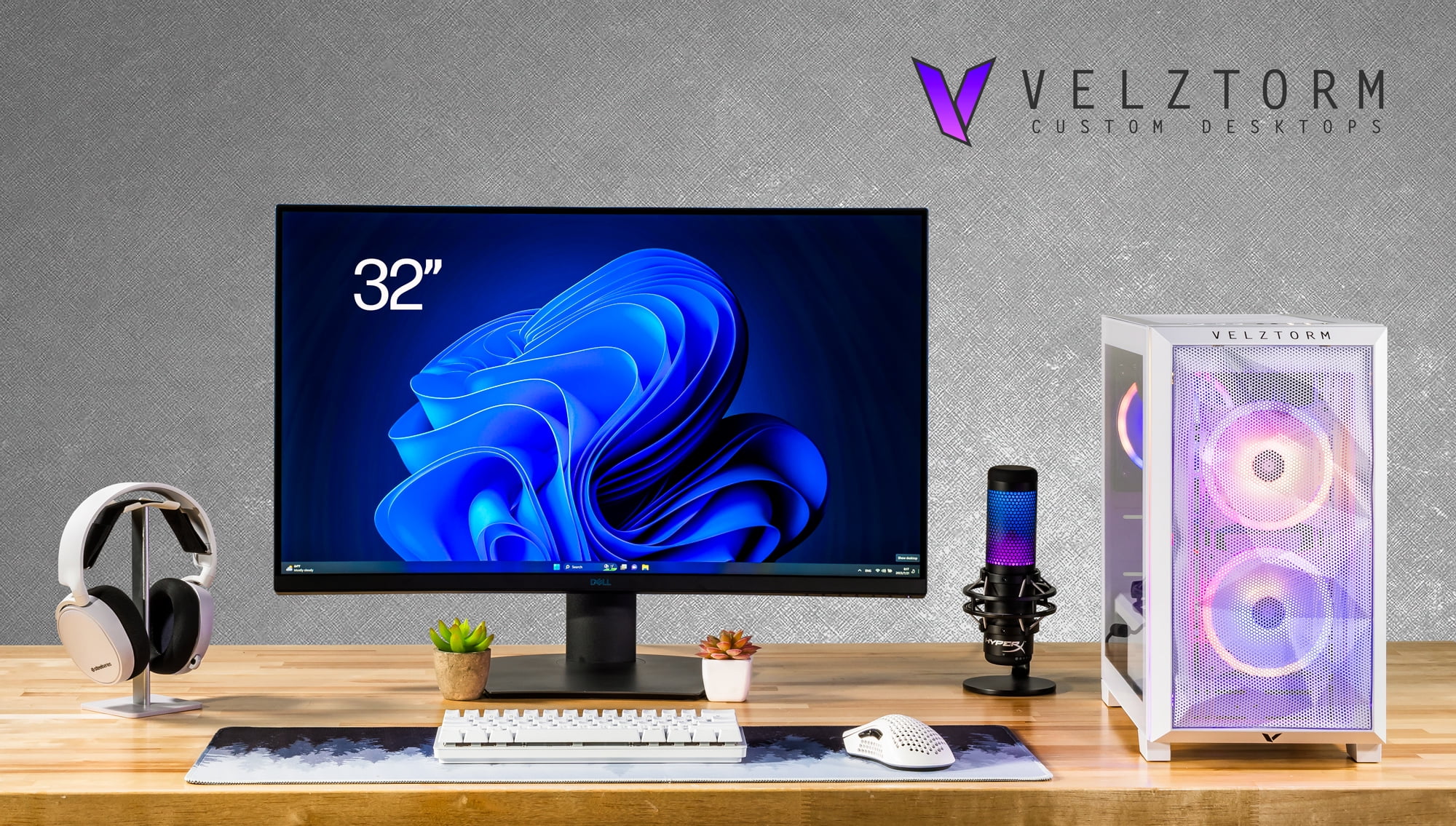 Velztorm White Mini Pilum Gaming Desktop PC (AMD Ryzen 7 Velztorm White Mini Pilum Gaming Desktop PC (AMD Ryzen 7