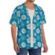 thumbnail image 2 of Fotbe Daisies Flowers Camisa Estampada de Manga Corta para Hombre, Casual de Verano, Estilo Playero, Sin Arrugas-Large, 2 of 5