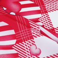 thumbnail image 5 of Valentine''s Day Tablecloth Rectangle 60x84 Inch, Buffalo Plaid Table Cloth, Red Black Striped Love Heart Tablecloths, Waterproof Spillproof Tablecloth for Valentines Day Wedding Party Decoration, 5 of 6