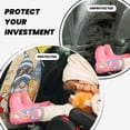 thumbnail image 4 of Kdxio Hello Summer Cute Gnome Print 2 Pack Car Kick Mat Seat Cover Back Protector Mat with Pockets for Organizer Backseat Protector and Storage Anti Kick Pad for Vehicles, 4 of 9