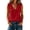 04# Red, variant on Women's Linen Tops Cotton Loose Fit Ruffle V-Neck Blouse Breathable Summer Sleeveless Top Casual Beach Holiday Flowy A-Line Tunic S-2XL